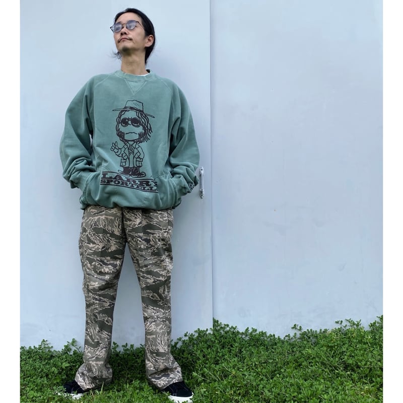 BLACK WEIRDOS スウェット BLACK WEIRDOS「Crewneck Sweat Shirt」green. | gou