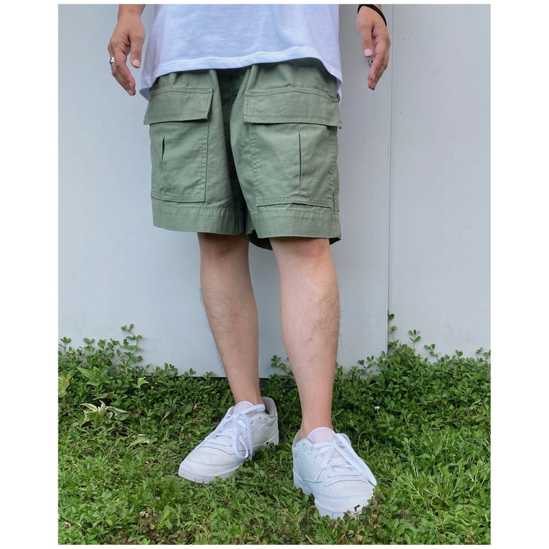 パンツ COMFORTABLE REASON Safari Shorts olive COMFORTABLE REASON Safari Shorts olive