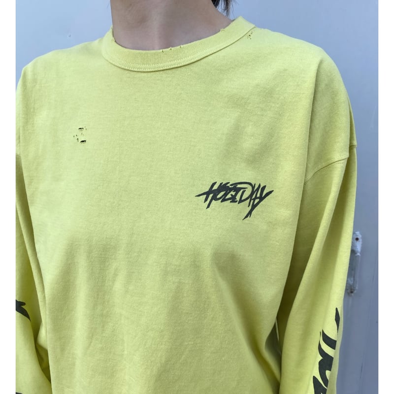 HOLIDAY「SUPER FINE DAMAGE L/S T-SHIRT(FRENDRY H