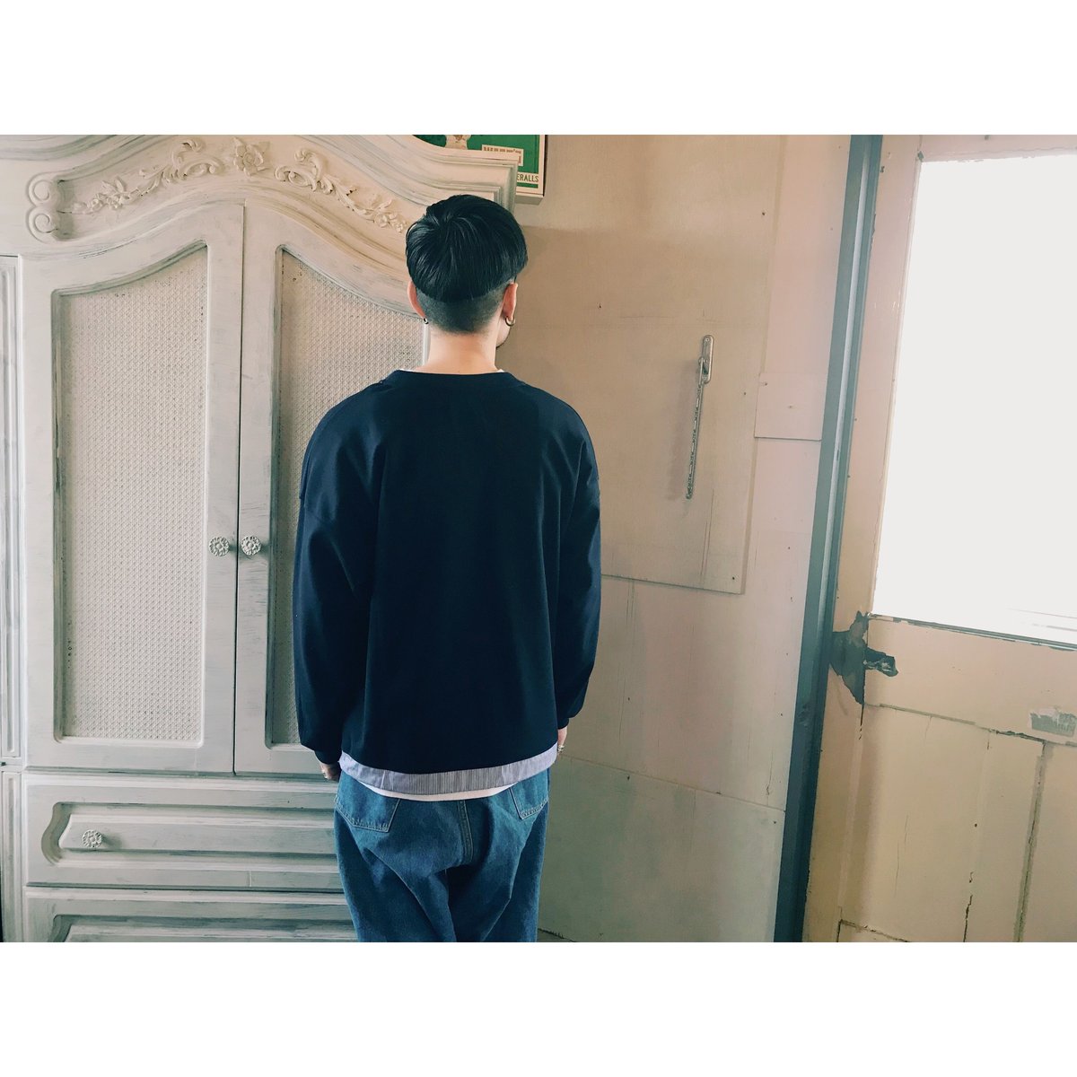 【値下不可】 Choco L/S Tee / NAVY 値下不可】 Choco L/S Tee / NAVY ES.1】Border LS T-Shirts 30/2