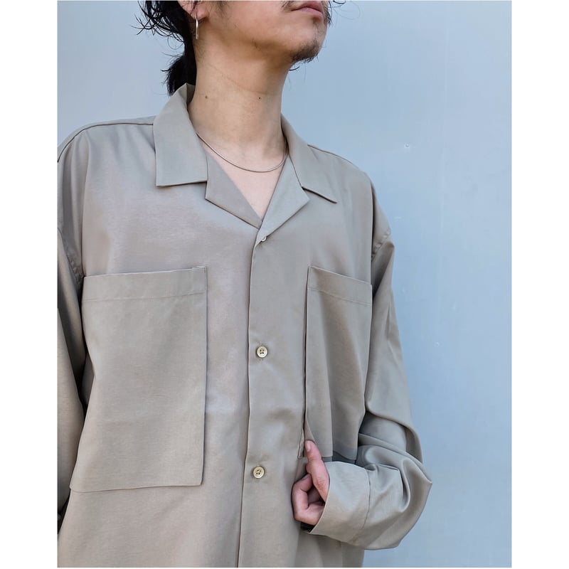 SON OF THE CHEESE 「BOX POCKET L/S」beige. | gout SON OF THE CHEESE 「BOX POCKET L/S」beige. | gout