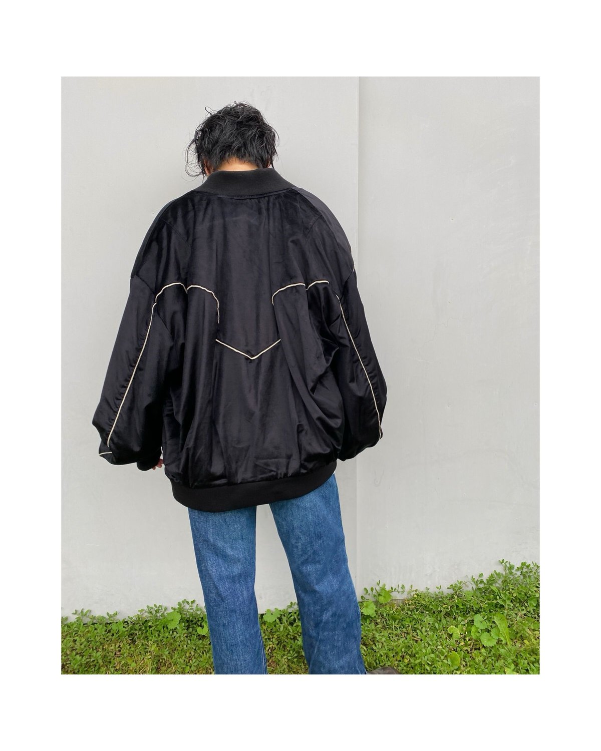 faccies「Velvet Reversible Blouson」black. | gout