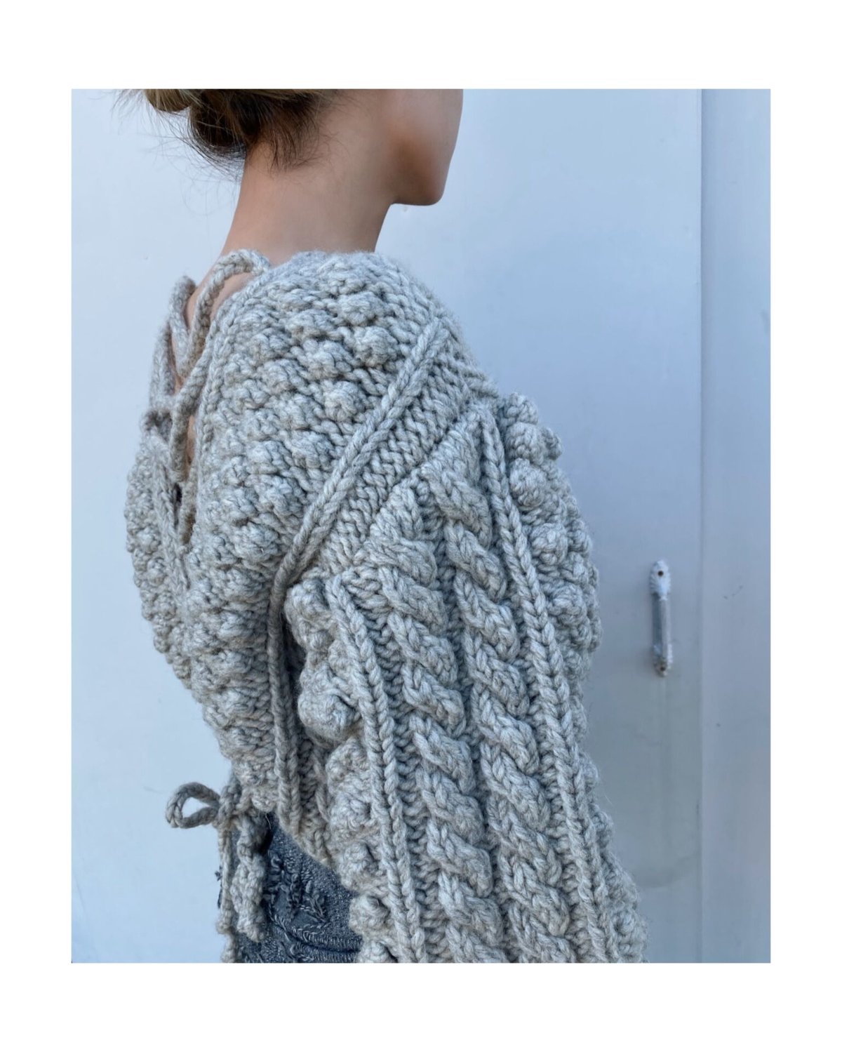 erikokatori「lace up hand knit」 | gouter le cabinet