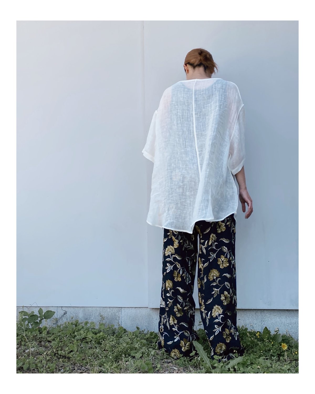 ERiKOKATORi「linen gawze T-shirt」white. | gouter ERiKOKATORi「linen gawze T-shirt」white. | gouter