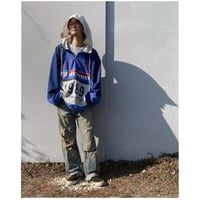 Black Weirdos「Packable Nylon Parka」blue/beige.