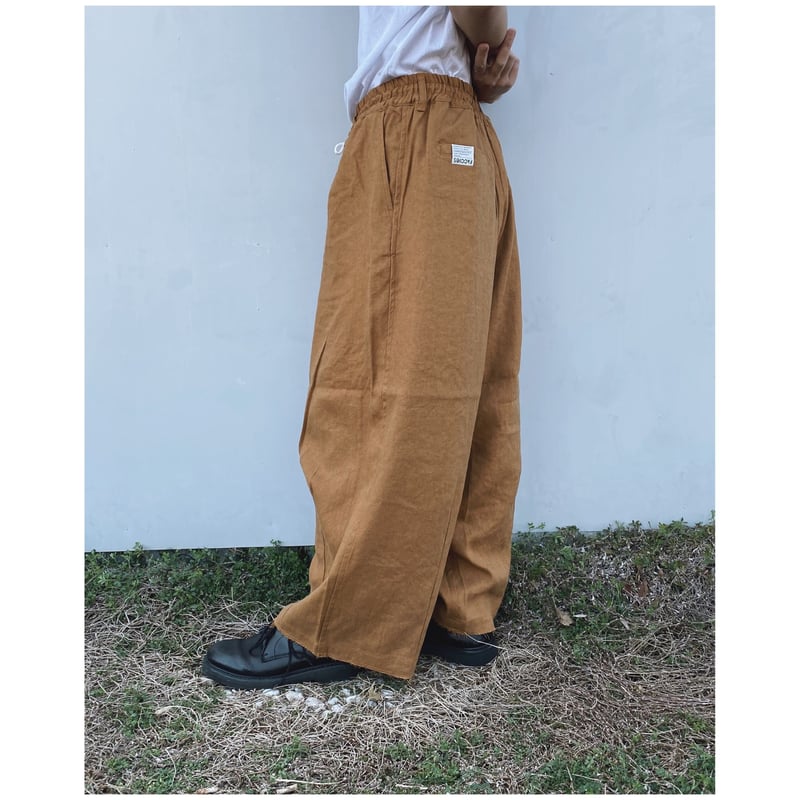 FACCIES 起毛パンツ S （FACCIES「S/L Super wide pants」orange 