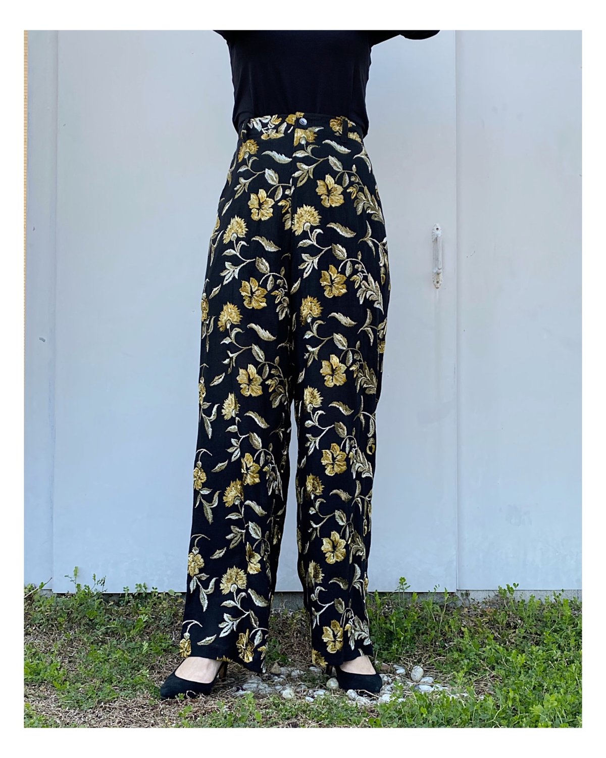 ERiKOKATORi「flower embroidery pants」 | gouter l