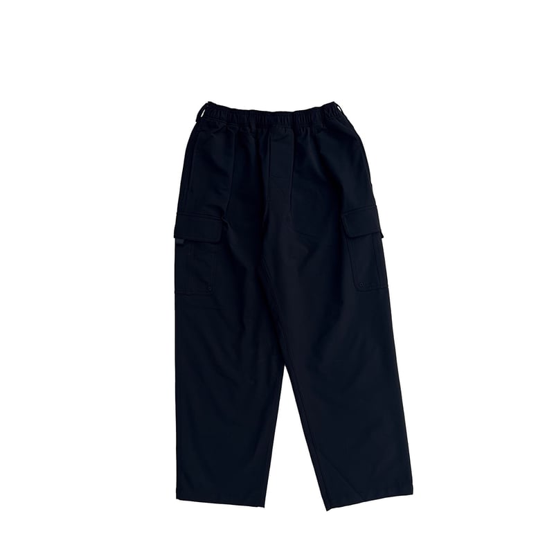 COMFORTABLE REASON「Stretch Cargo Slacks」black.