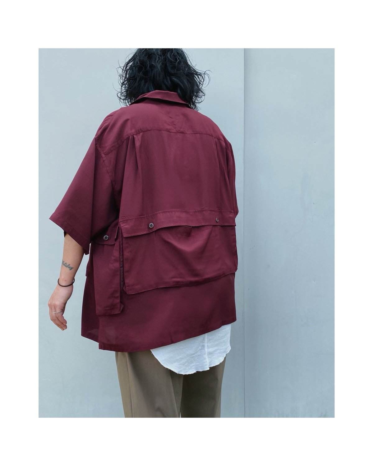 TENBOX「DRUG DEALER SHIRT」burgundy. | gouter le