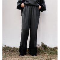 ERiKOKATORi「flower chiffon pants」BLK. | gouter