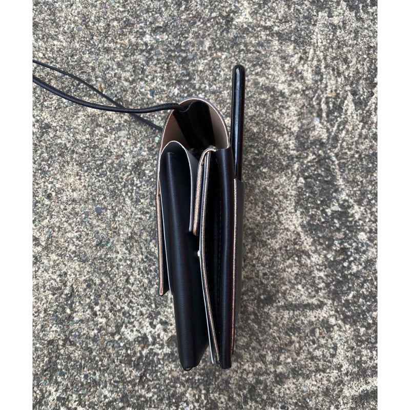 MARROW「STRING WALLET」black. | gouter le cabinet