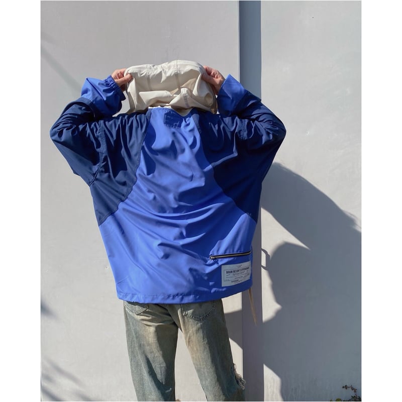 Black Weirdos「Packable Nylon Parka」blue/beige.