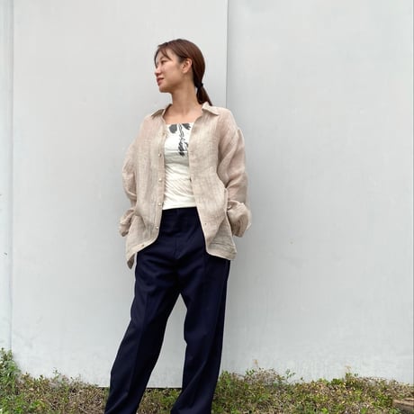 ERiKOKATORi「linen gawze shirts」natural.