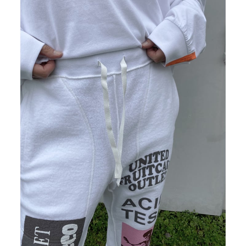 BLACK WEIRDOS「Reversible Sweat Pants 」white. |