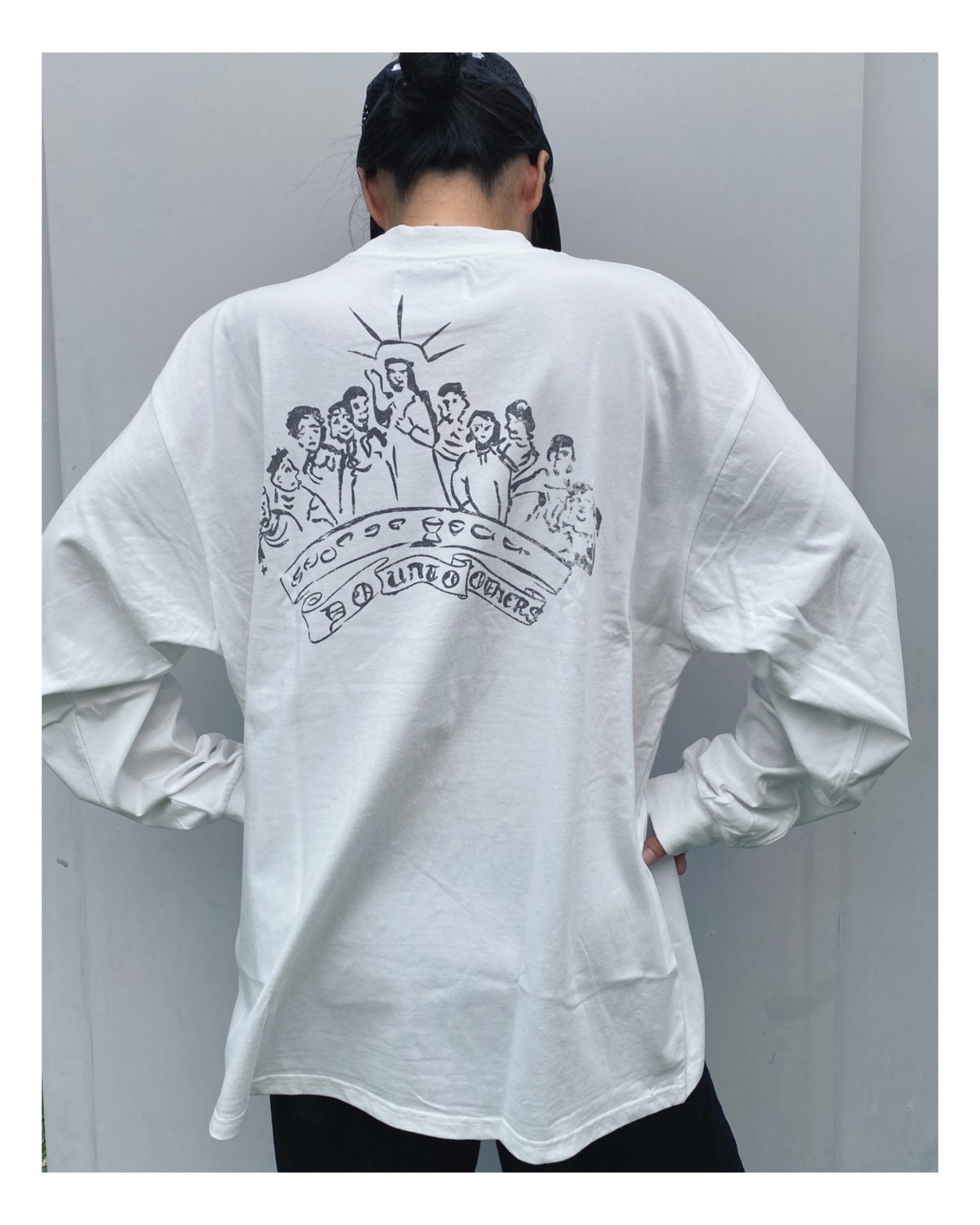 BLACK WEIRDOS「Pikey Tattoo LS Tee」white. | gout