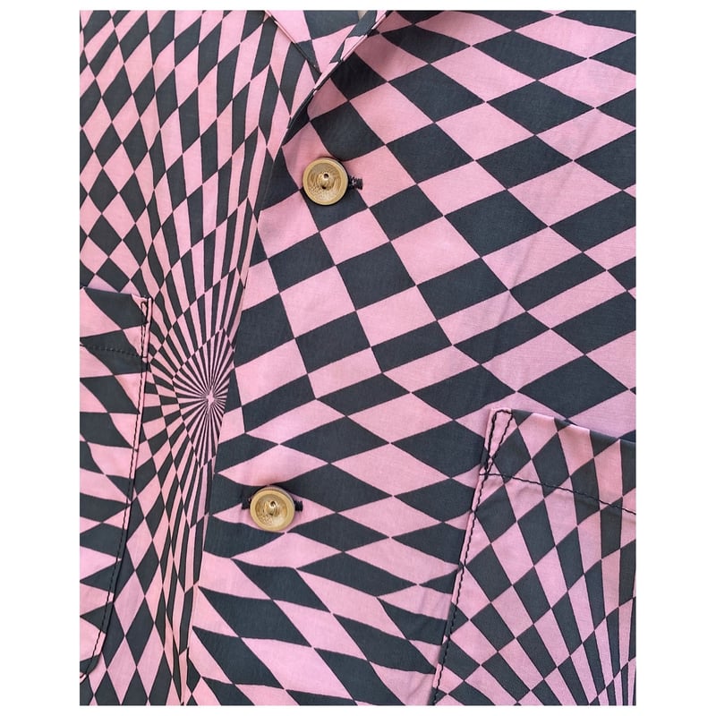 専用！BLACK WEIRDOS チェック柄ネルシャツ BLACK WEIRDOS「Checker Aloha shirt」 green. | gou
