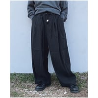 FACCIES「S/L Super wide pants」 black.