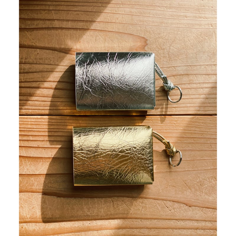 新品　タグ付き　MARROW　マロウ　ゴールド　COMPACT WALLET MARROW「COMPACT WALLET」gold. | gouter le cabinet