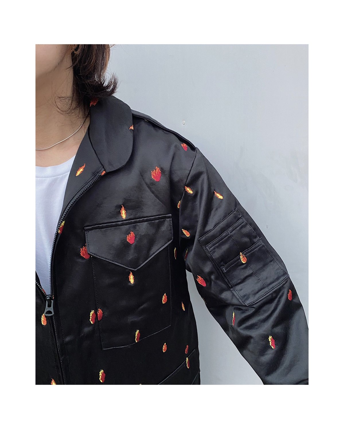 SON OF THE CHEESE「FIRE SATIN JACKET」 | gouter l