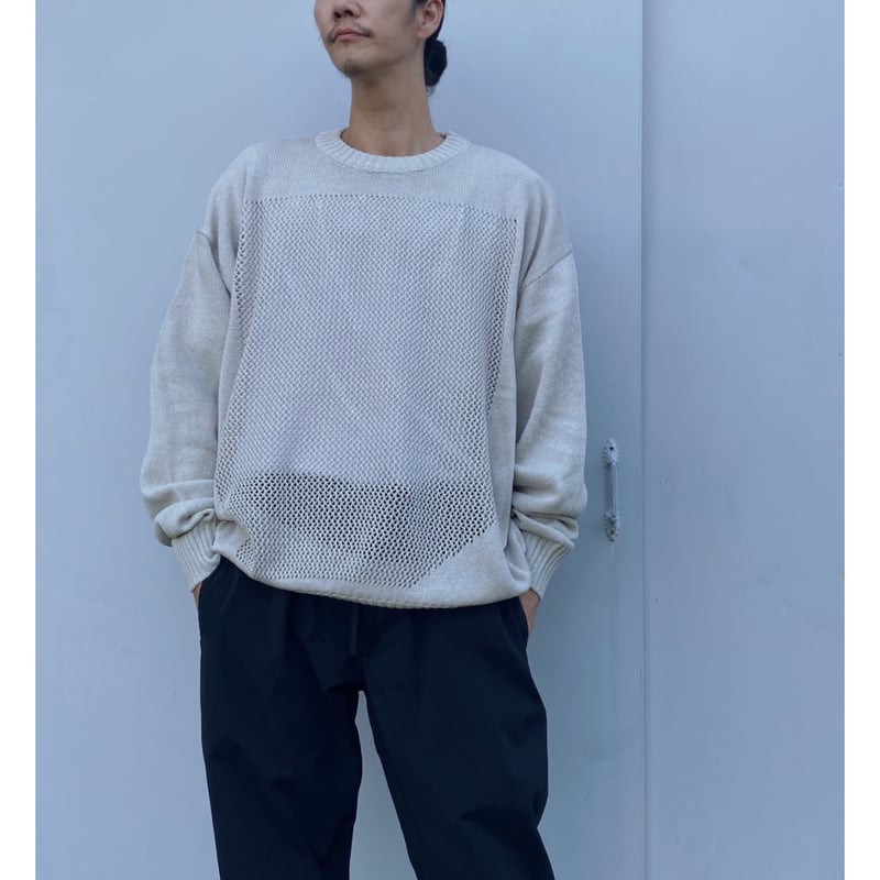 PHINGERIN「WINDOW WEB SWEATER」greige. | gouter l