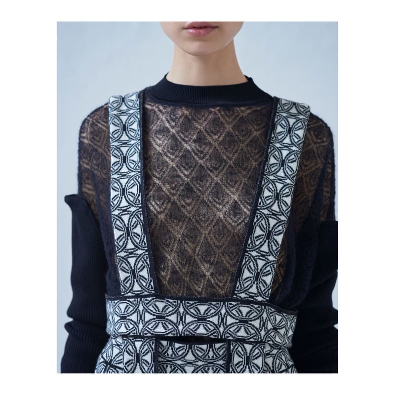 TAN.「PATTERNED LONG VEST」 | gouter le cabinet