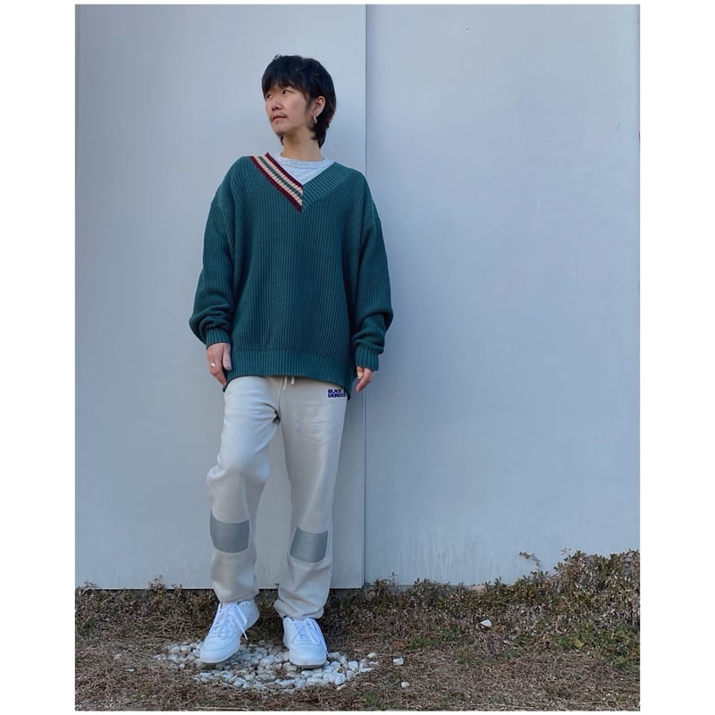 SON OF THE CHEESE「Asymmetry V Knit 」green. | go...