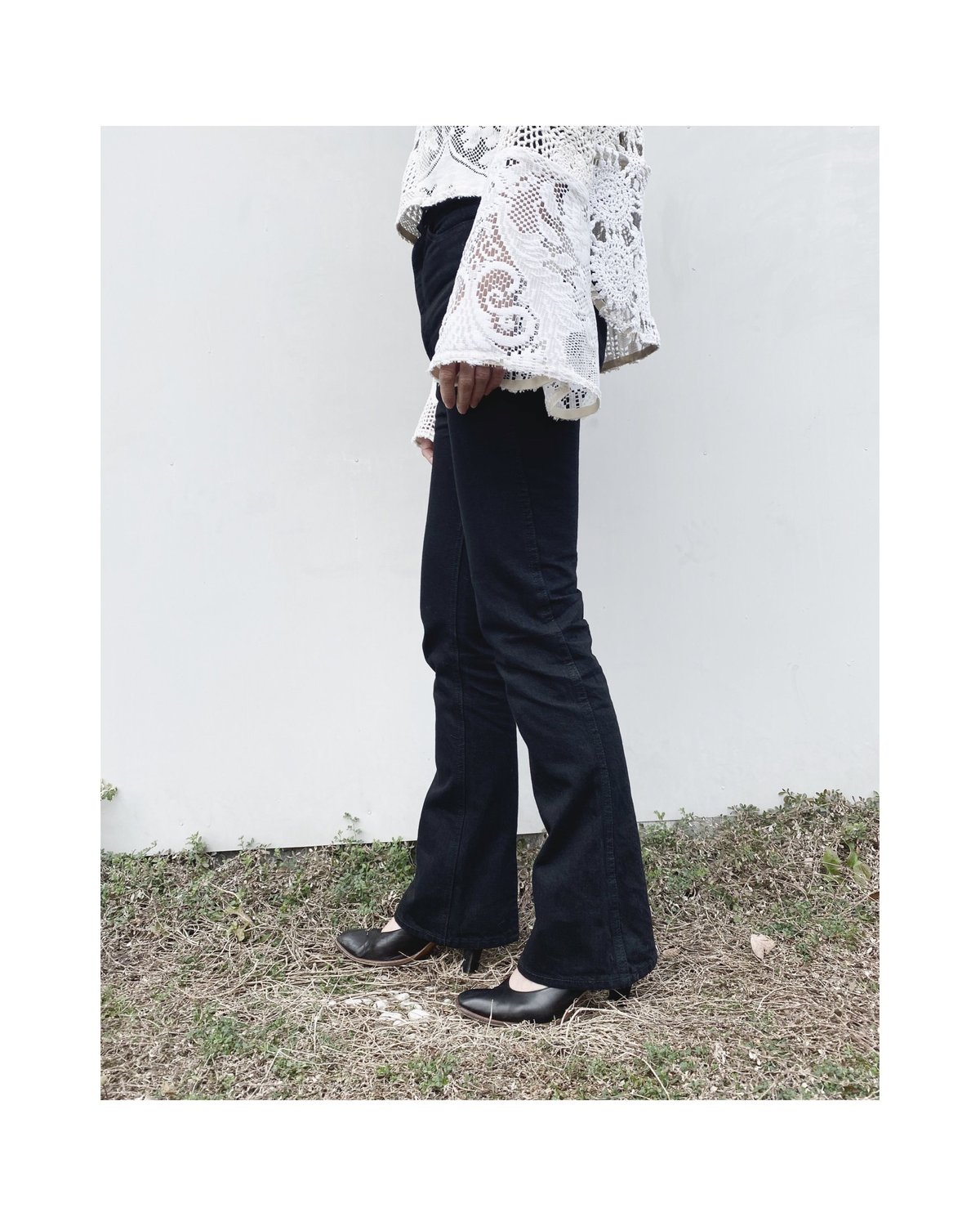 HOLIDAY「HIGH WAIST SKINNY FLARE DENIM PANTS」 |