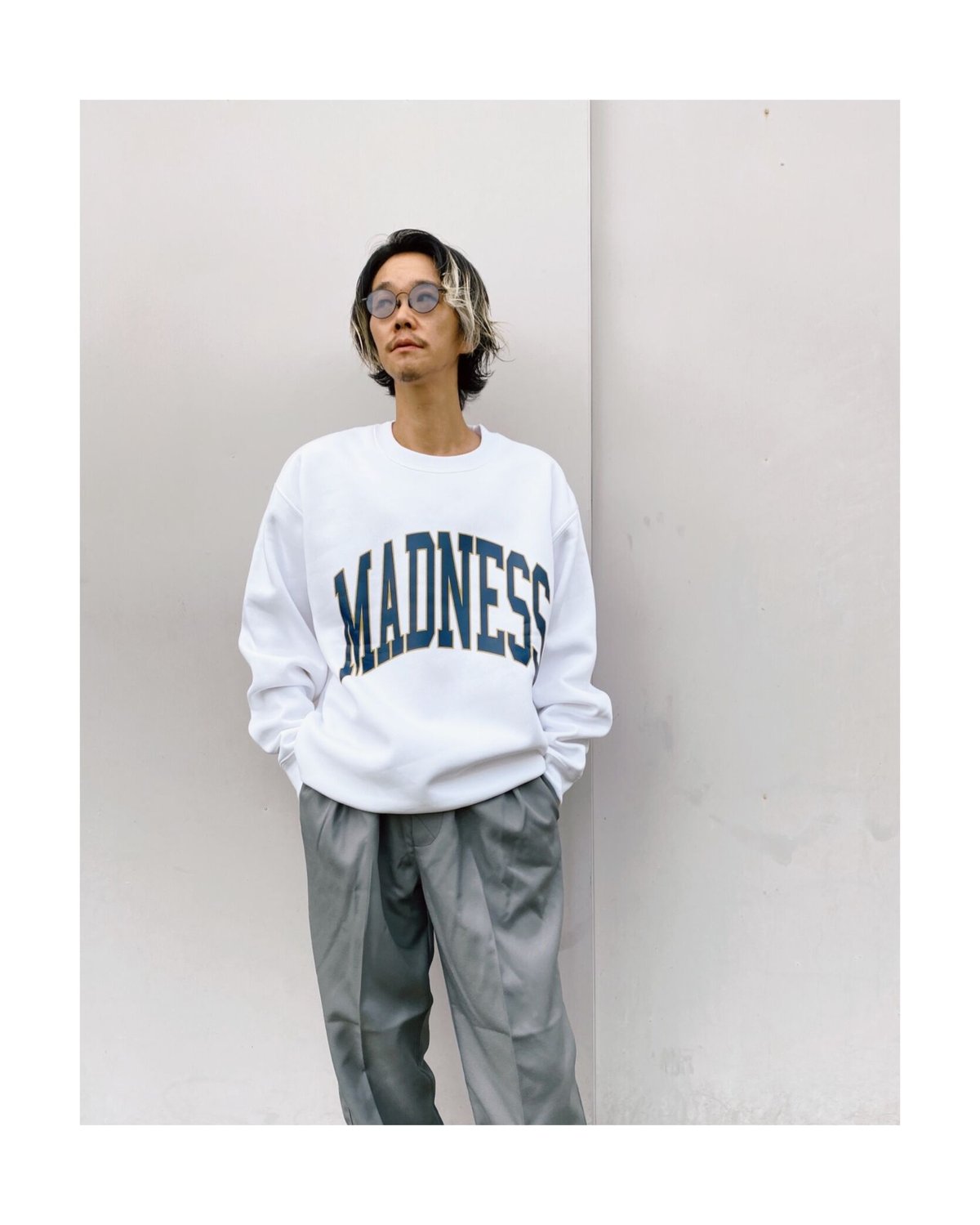 BLACK WEIRDOS「Crewneck Sweatshirt(MADNESS)」whit BLACK WEIRDOS「Crewneck Sweatshirt(MADNESS)」whit