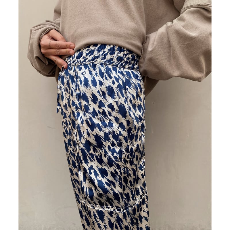 PHINGERIN「NIGHT PANTS SILK LEO WHITE」 | gouter
