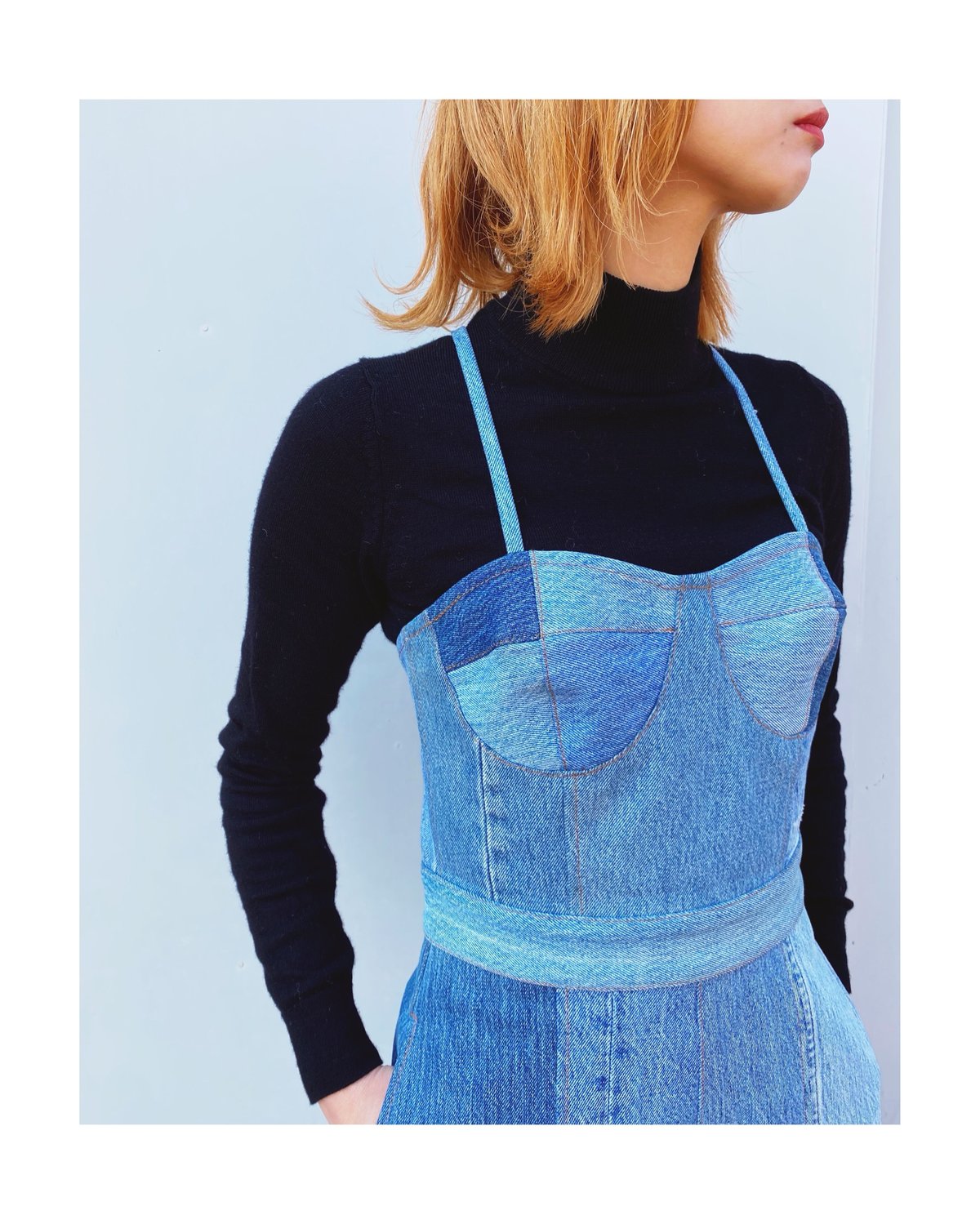malion vintage denim dress デニム ワンピース malion VINTAGE Denim Dress
