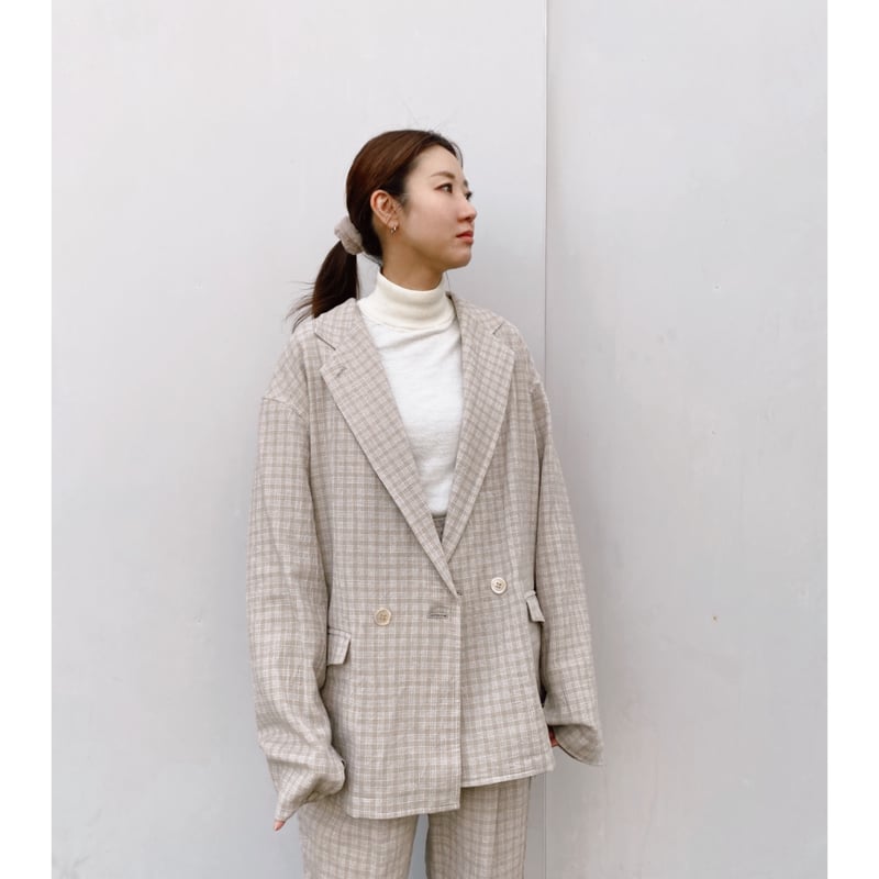 今期 ERiKOKATORi check cotton JKT ERiKOKATORi「check cotton jacket」beige. | gouter