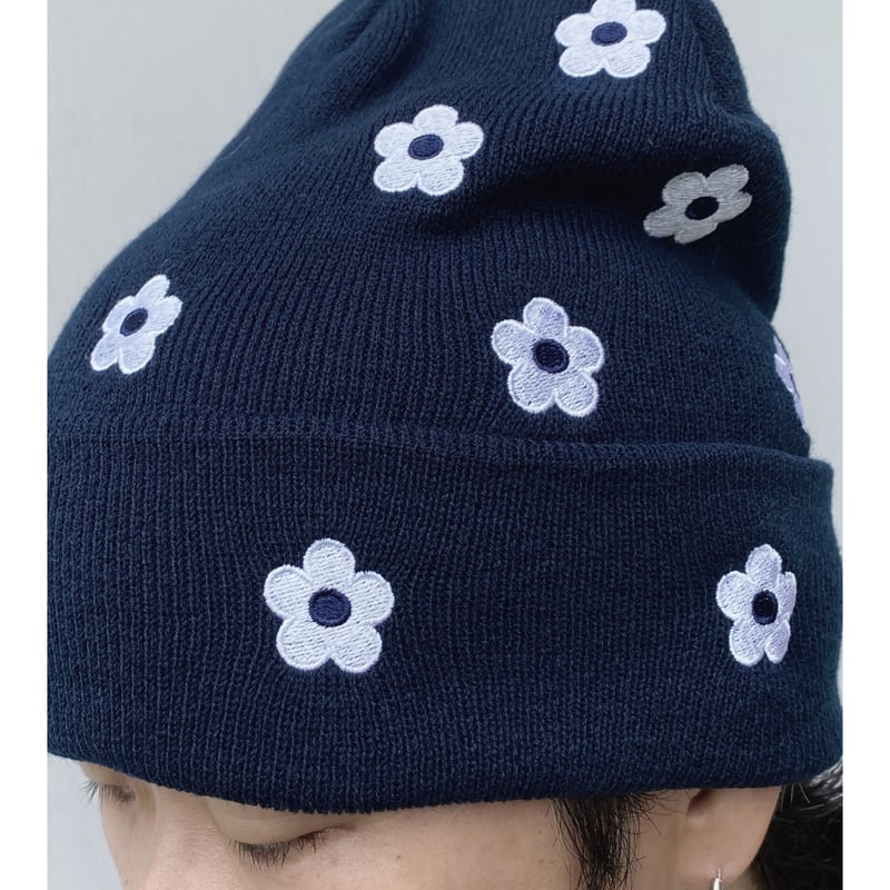 NICK GEAR「Flower embroidery beanie」 | gouter le