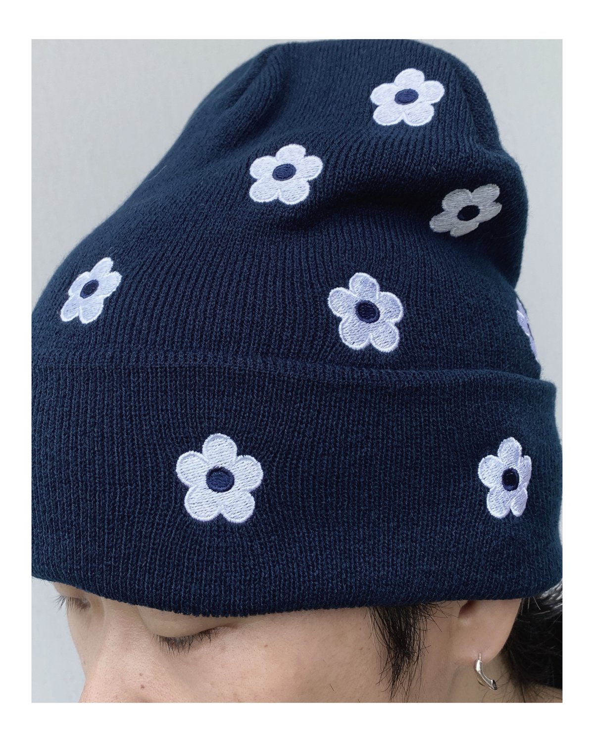 NICK GEAR「Flower embroidery beanie」 | gouter le
