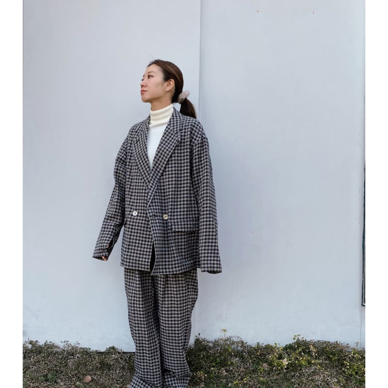 ERiKOKATORi「check cotton jacket」black. | gouter