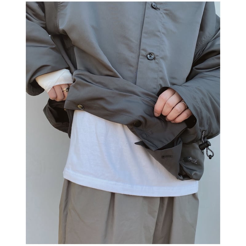 ETHOS コーティングジャケット ETHOS「DEFORM COACH」sumi. | gouter le cabinet