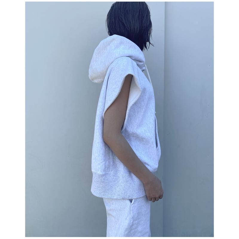 HOLIDAY「ULTRA HEAVY SWEAT CUT OFF HOODIE」h.gray...