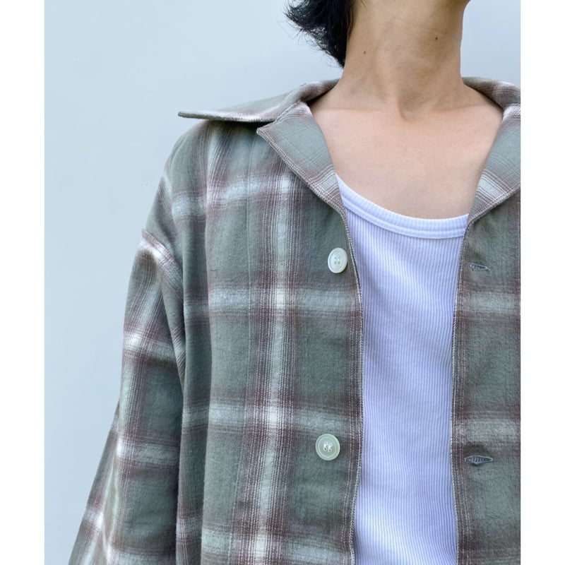 フィンガリン オンブレシャツ スリーパーネル フランネル オープン