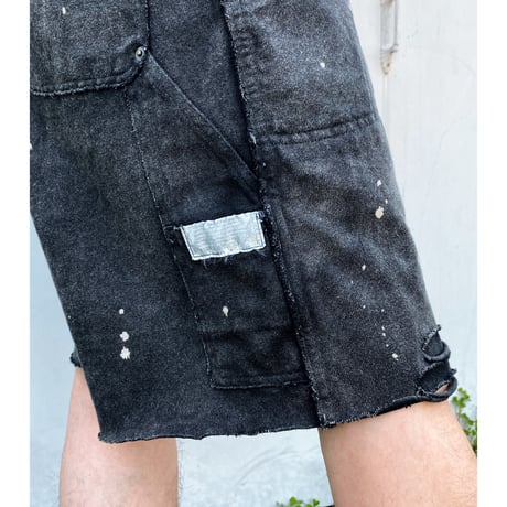 FACCIES「HEAVY JERSEY STITCH FADE DOUBLE KNEE SHORTS」