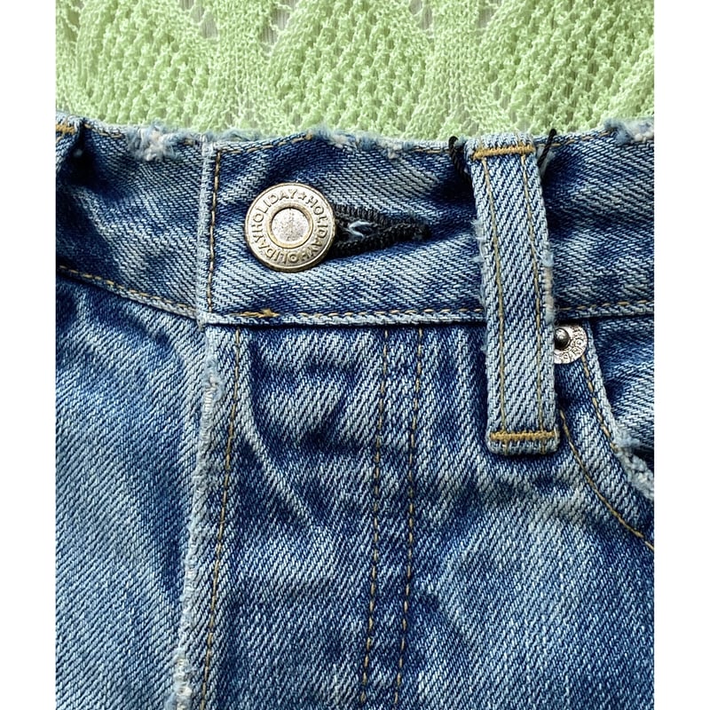パンツ HOLIDAY DAMAGE DENIM SLIM PANTS 28 HOLIDAY「DAMAGE DENIM SLIM PANTS」 | gouter le ca