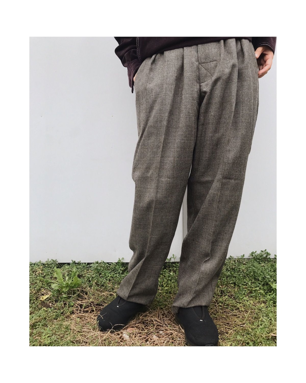 COMFORTABLE REASON「Wool Glencheck slacks」 | gou