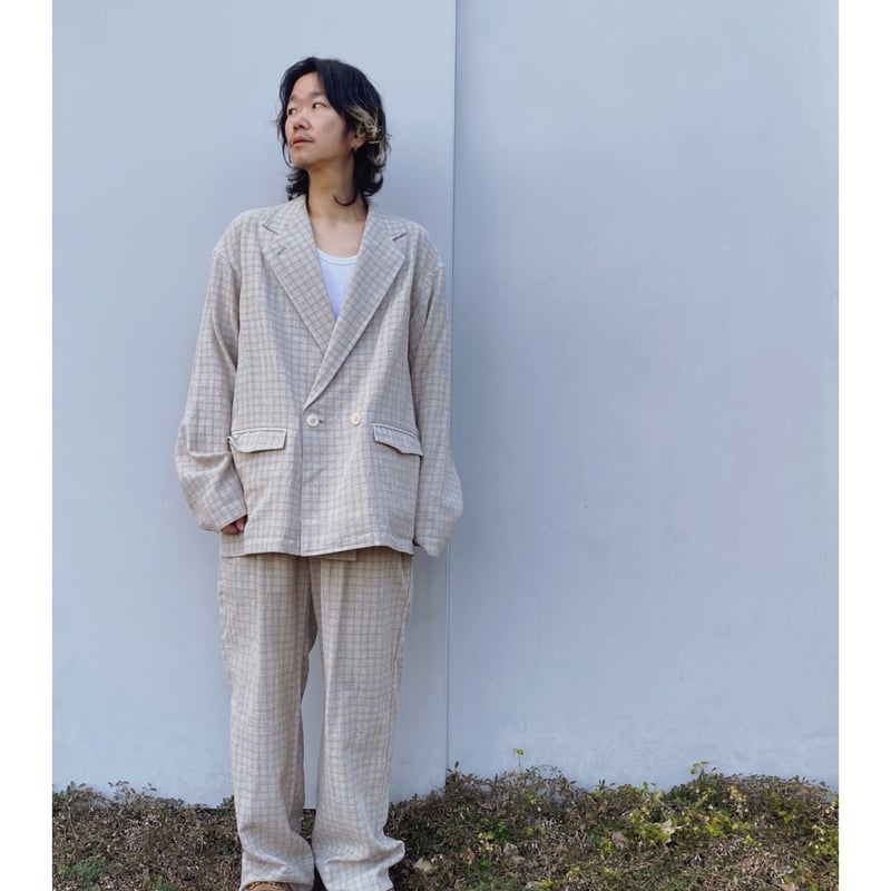 ERiKOKATORi「check cotton jacket」beige. | gouter