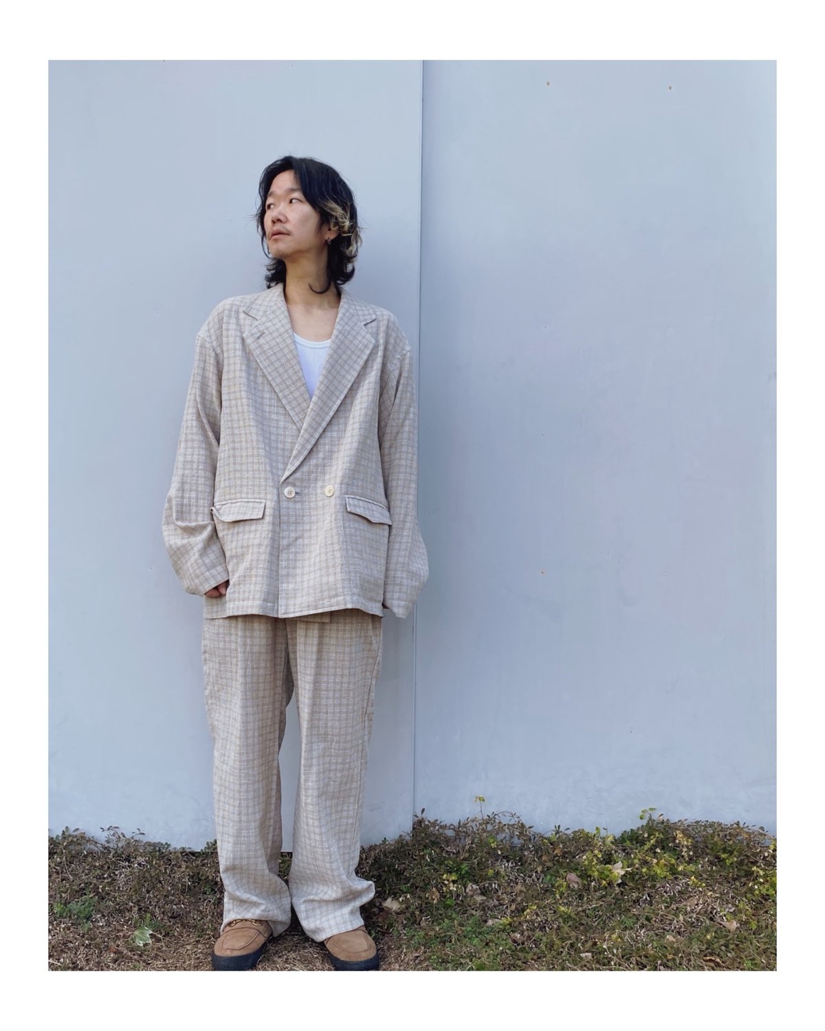 ERiKOKATORi「check cotton jacket」beige. | gouter