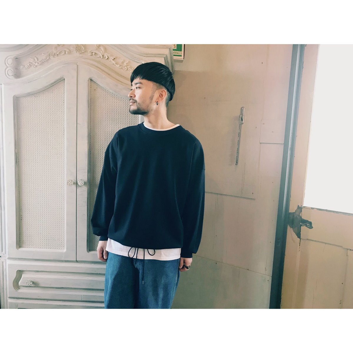 【値下不可】 Choco L/S Tee / NAVY 値下不可】 Choco L/S Tee / NAVY