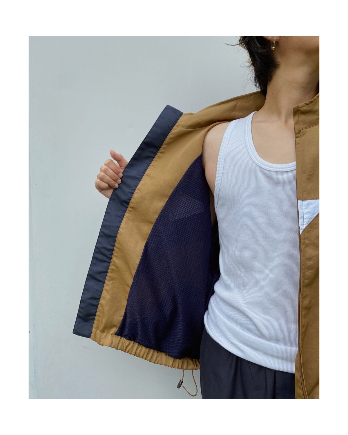 BLACK WEIRDOS「Nylon Track JKT(Motocross)」brown.