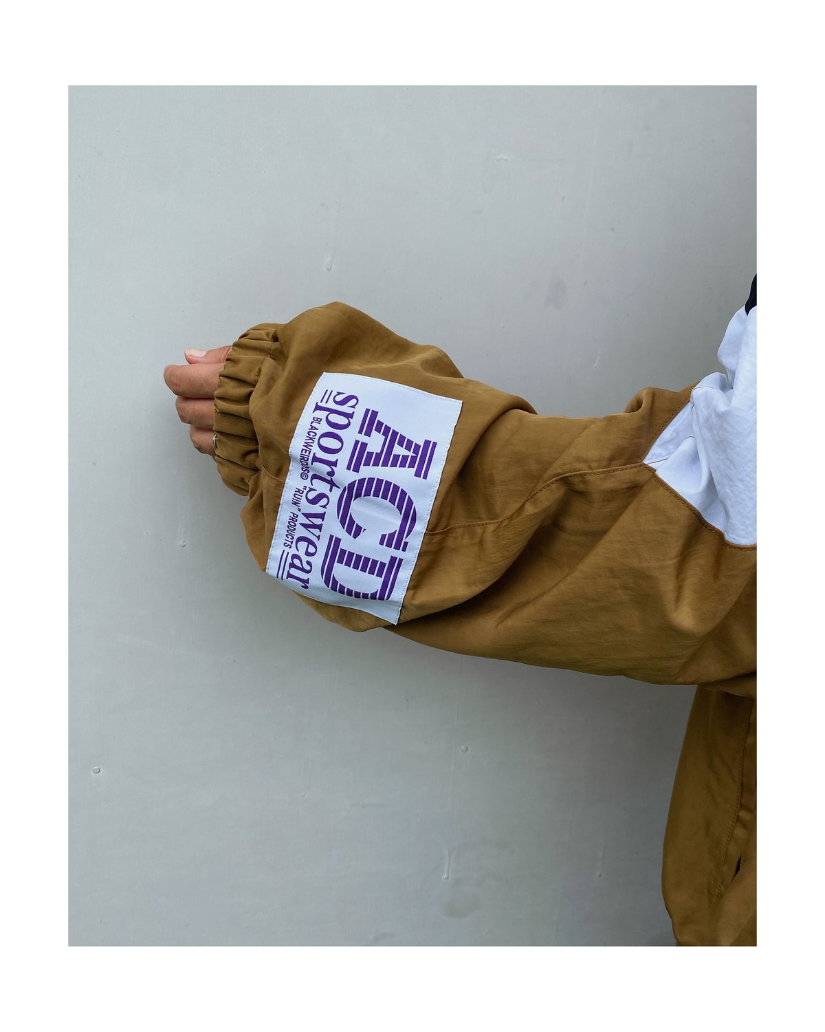 BLACK WEIRDOS「Nylon Track JKT(Motocross)」brown.