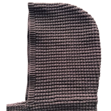 COMFORTABLE REASON「Waffle Hood Scarf」brown.