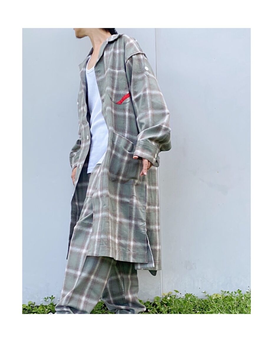 PHINGERIN「SLEEPER NEL OMBRE」gray plaid . | gout...