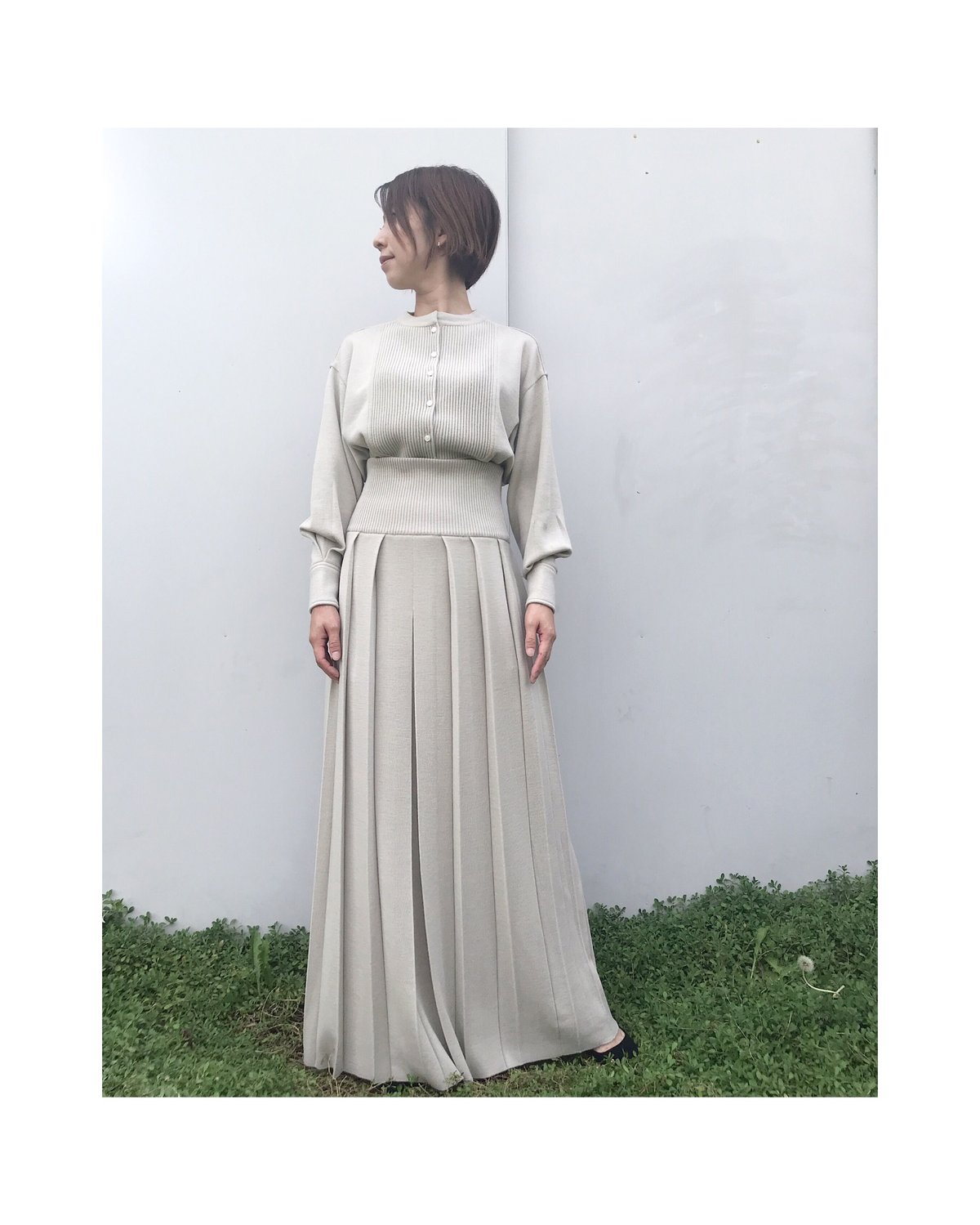 TAN.「BOILED PINTUCK BLOUSE」 | gouter le cabinet