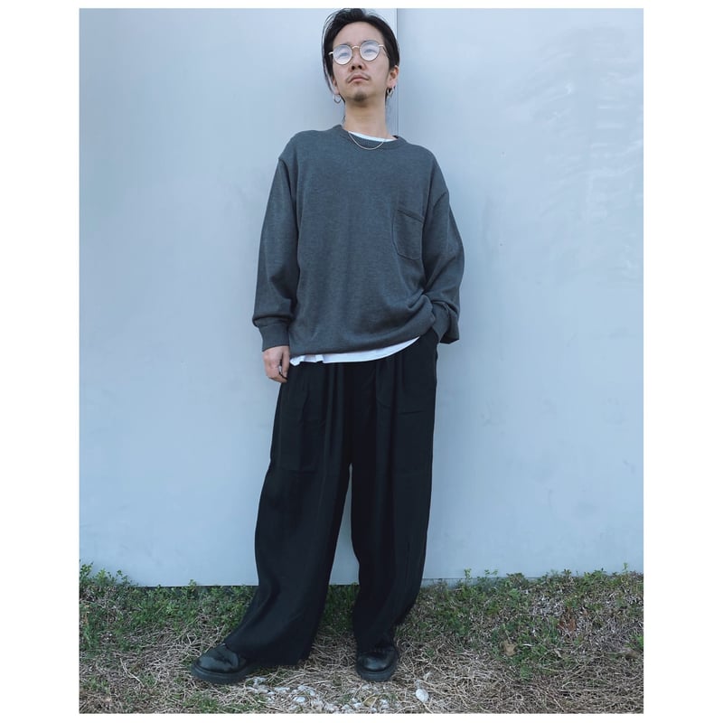 FACCIES「S/L Super wide pants」 black. | gouter l...