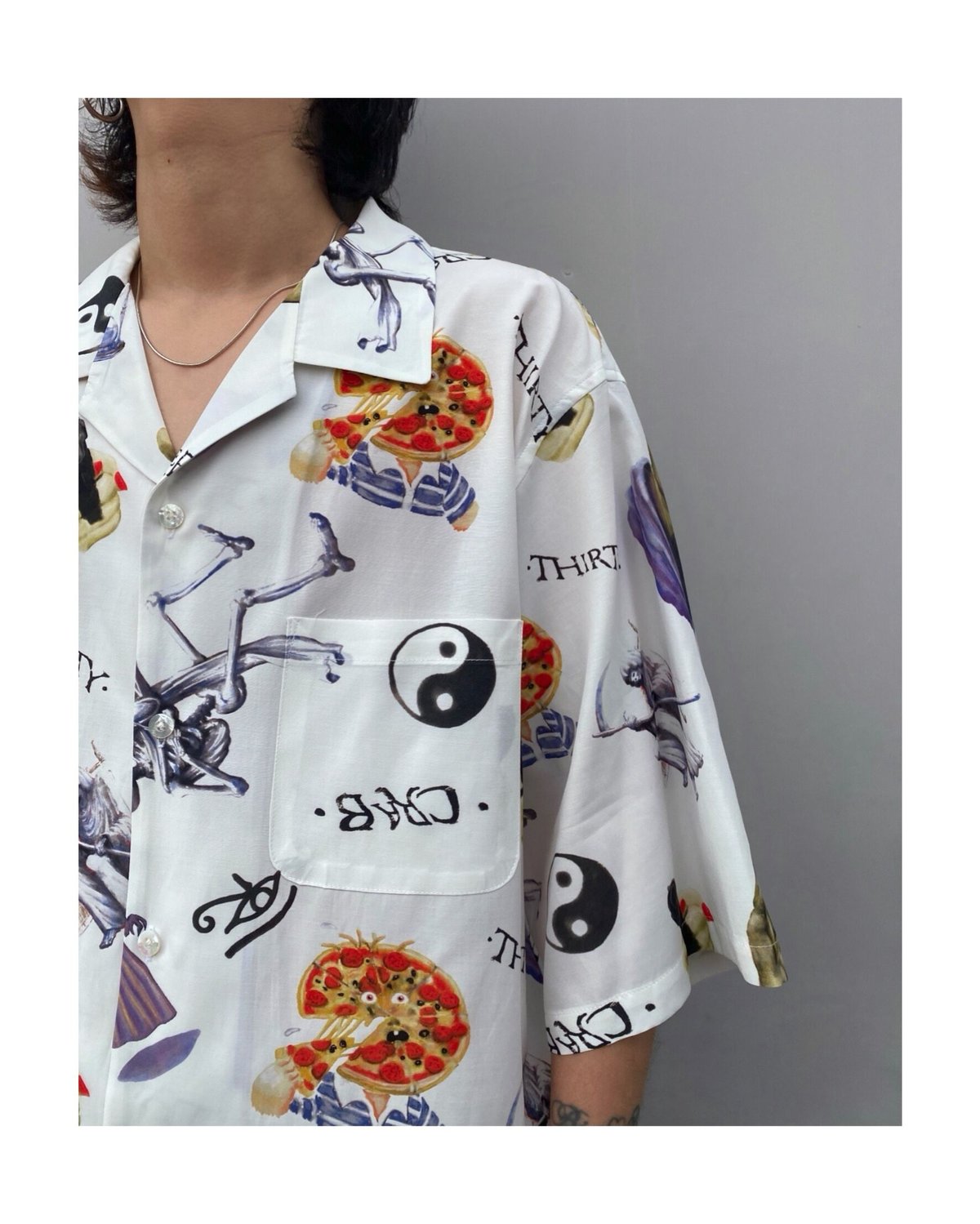 BLACK WEIRDOS「33 Aloha S/S Shirt」white. | goute